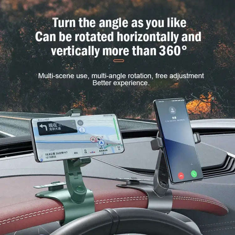 088 With Parking Phone Sign 360 Degrees Rotation Car Dashboard Mount Cell Phone Holder(Pink)