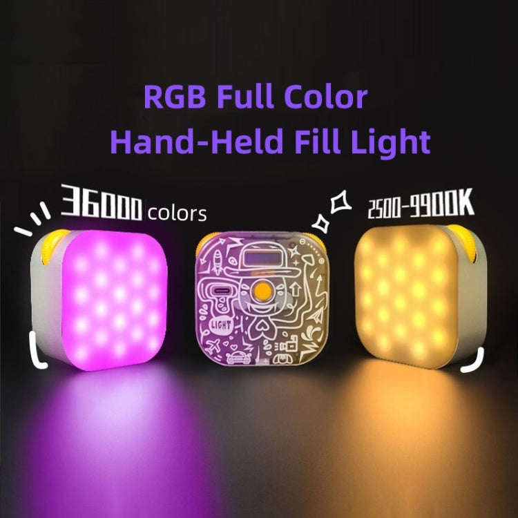 TV-6RGB Hand-Held TOFU 6W Fill Light Mini Portable RGB LED Video Light
