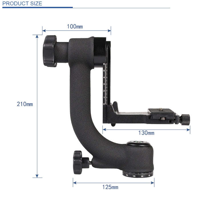 C022 Horizontal 360 Degree Gimbal Tripod Ball Head