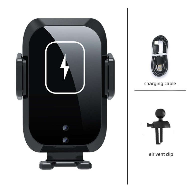 X11 Three Axle Linkage 15W Smart Touch Automatic Retractable Clip Fast Charging Wireless Car Char...