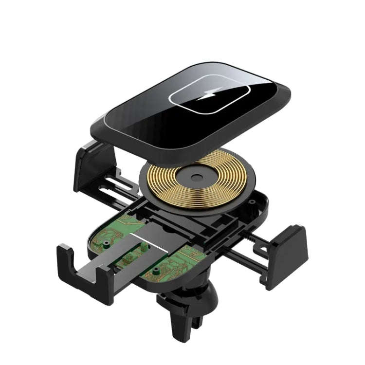 X11 Three Axle Linkage 15W Smart Touch Automatic Retractable Clip Fast Charging Wireless Car Char...