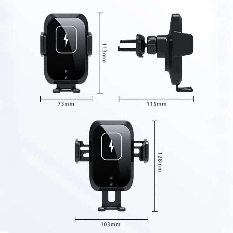 X11 Three Axle Linkage 15W Smart Touch Automatic Retractable Clip Fast Charging Wireless Car Char...