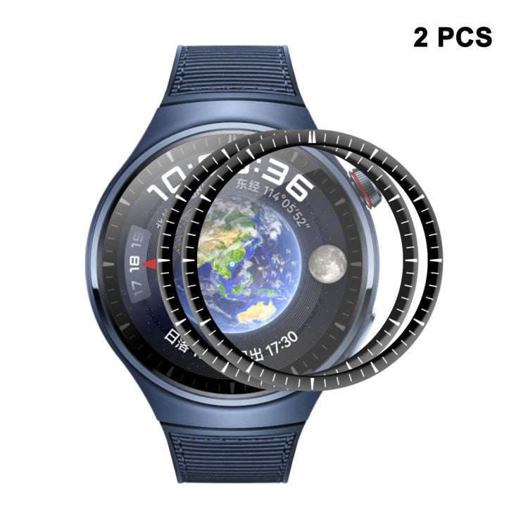 2pcs For Huawei Watch 4 Pro ENKAY 3D Full Coverage Soft PC Edge + PMMA HD Screen Protector Film