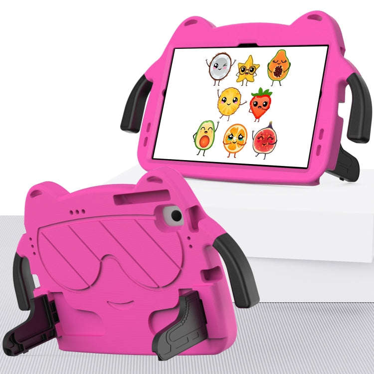 For Huawei Matepad SE 10.4 2023 Ice Baby EVA Shockproof Hard PC Tablet Case(Rose Red+Black)