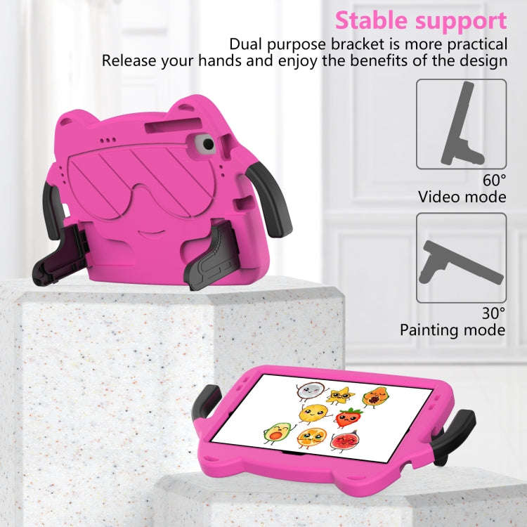 For Huawei Matepad SE 10.4 2023 Ice Baby EVA Shockproof Hard PC Tablet Case(Rose Red+Black)