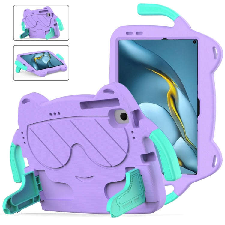 For Huawei Matepad Pro 10.8 2021/2019 Ice Baby EVA Shockproof Hard PC Tablet Case(Light Purple+Mi...