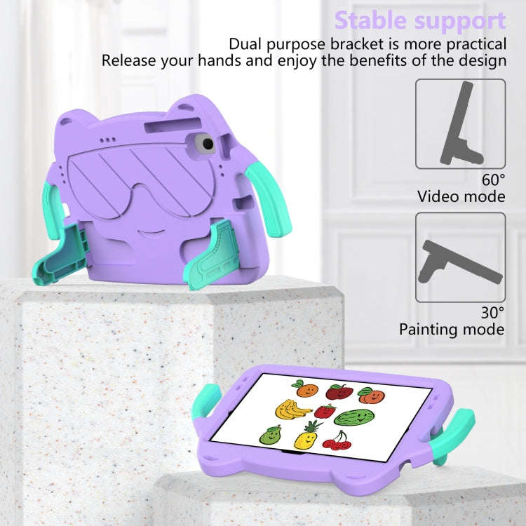 For Huawei Matepad Pro 10.8 2021/2019 Ice Baby EVA Shockproof Hard PC Tablet Case(Light Purple+Mi...