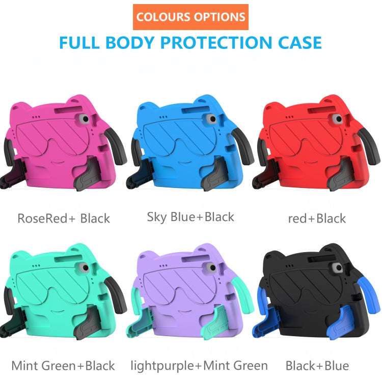 For Huawei Matepad SE 10.4 2023 Ice Baby EVA Shockproof Hard PC Tablet Case(Rose Red+Black)