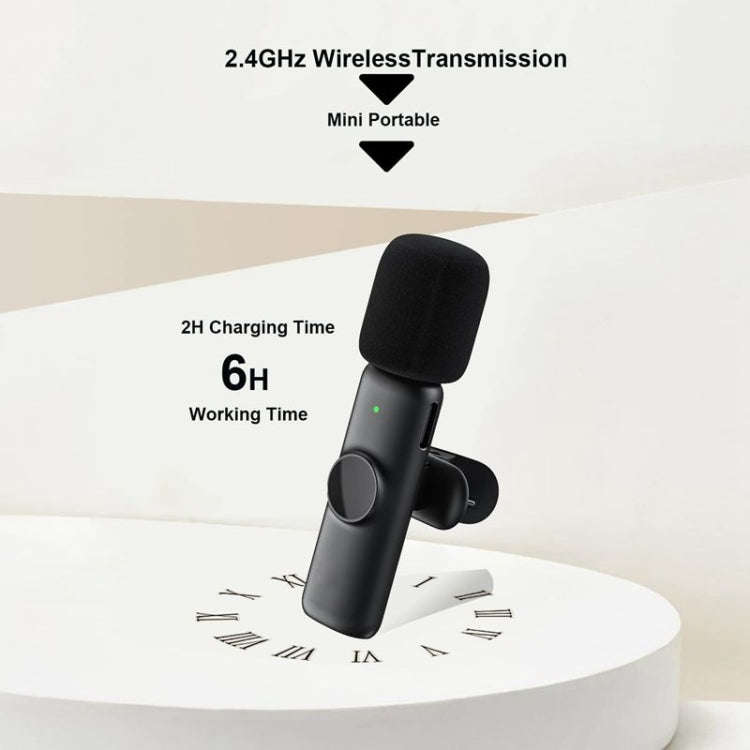 One by Two Wireless Lavalier Lapel Microphone for Android Phone & Computer with USB-C / Type-C Re...