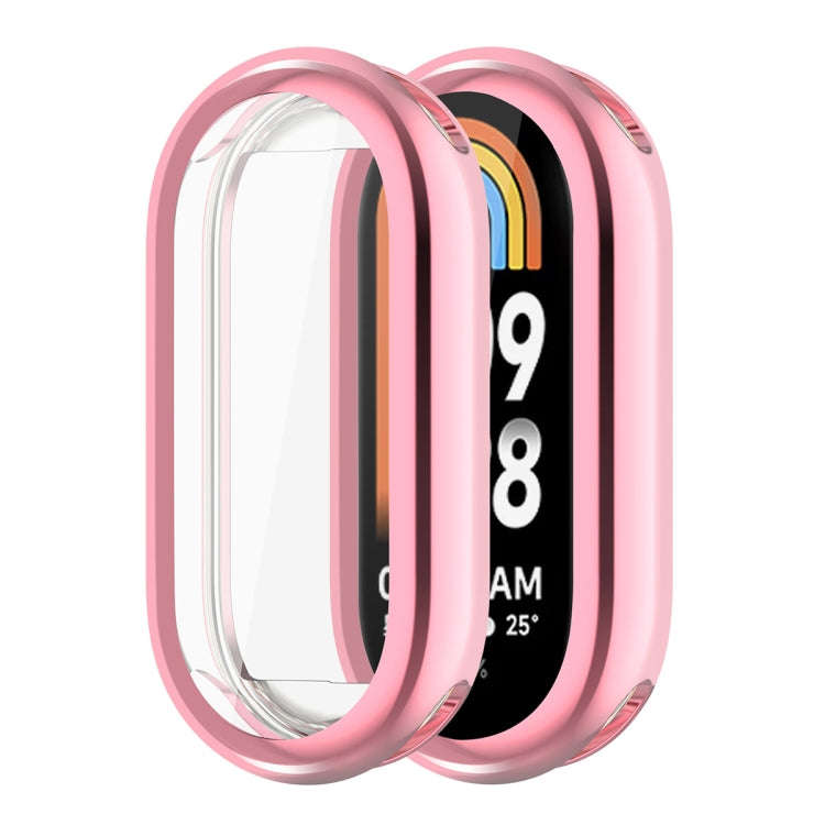 For Xiaomi Mi Band 8 ENKAY Hat-Prince Full Coverage Electroplated Soft TPU Case with Screen Prote...