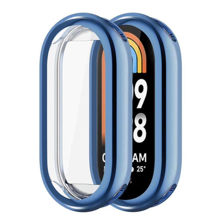 For Xiaomi Mi Band 8 ENKAY Hat-Prince Full Coverage Electroplated Soft TPU Case with Screen Prote...
