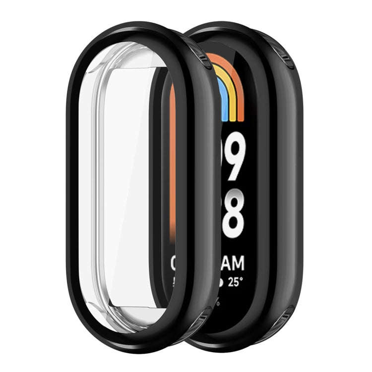 For Xiaomi Mi Band 8 ENKAY Hat-Prince Full Coverage Electroplated Soft TPU Case with Screen Prote...