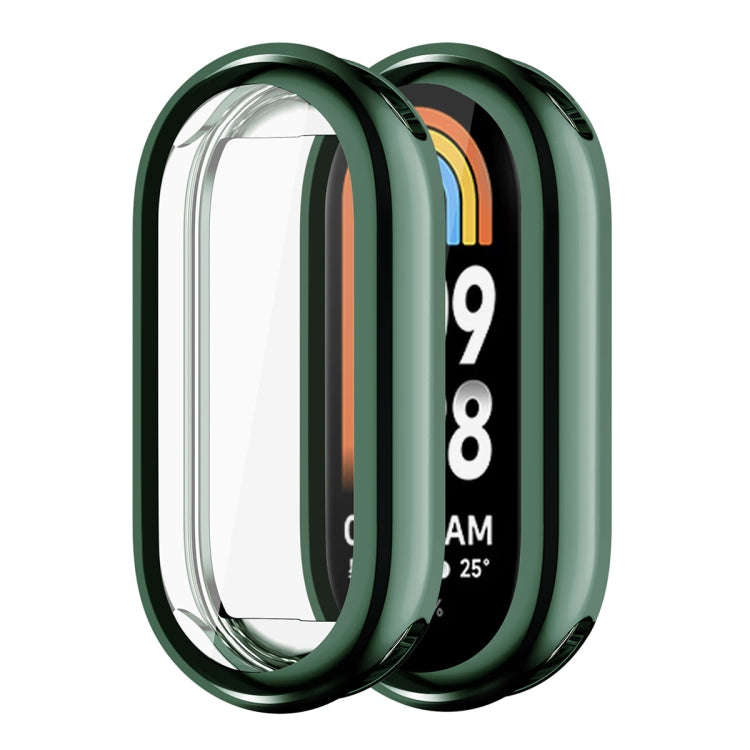 For Xiaomi Mi Band 8 ENKAY Hat-Prince Full Coverage Electroplated Soft TPU Case with Screen Prote...