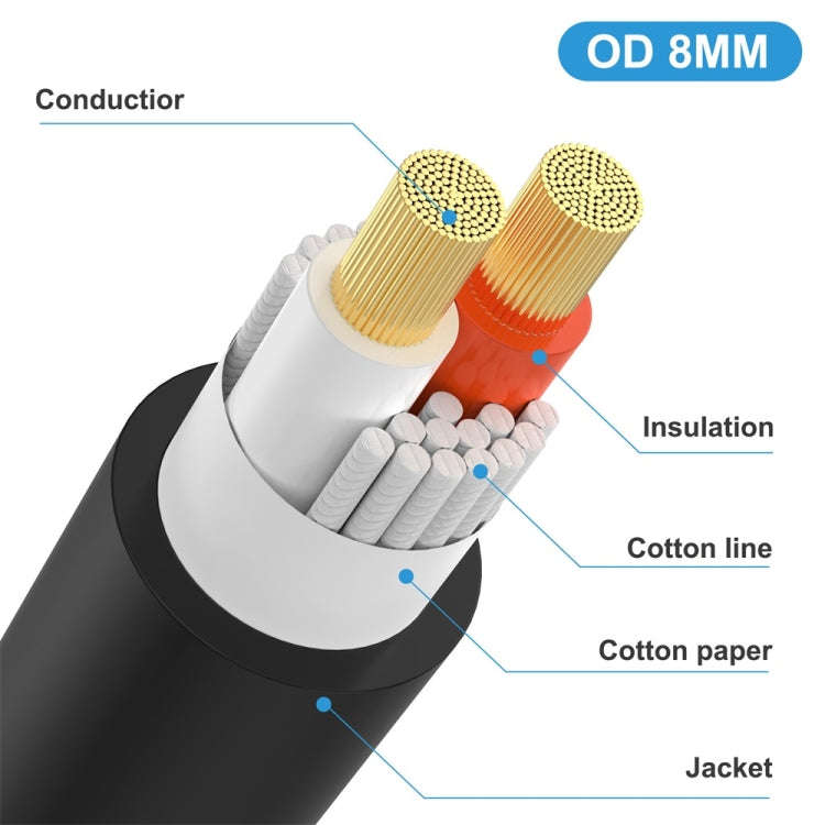 JUNSUNMAY Speakon Male to 6.35mm Male Audio Speaker Adapter Cable with Snap Lock, Length:25FT