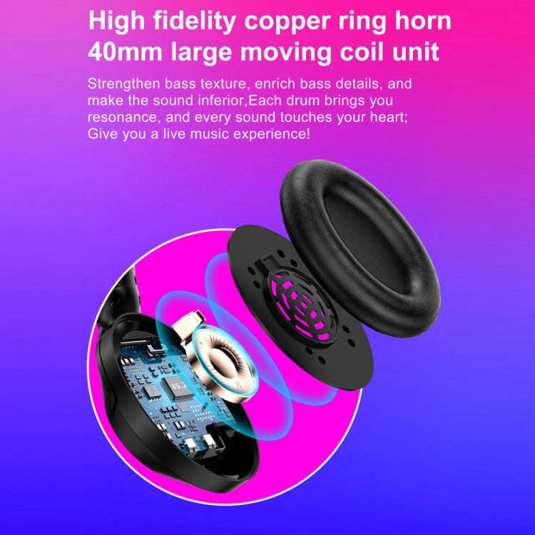 OY813 For Online Learning PC Earphones Stereo Learning Headset with Noise Cancelling Mic(Rose Gold)