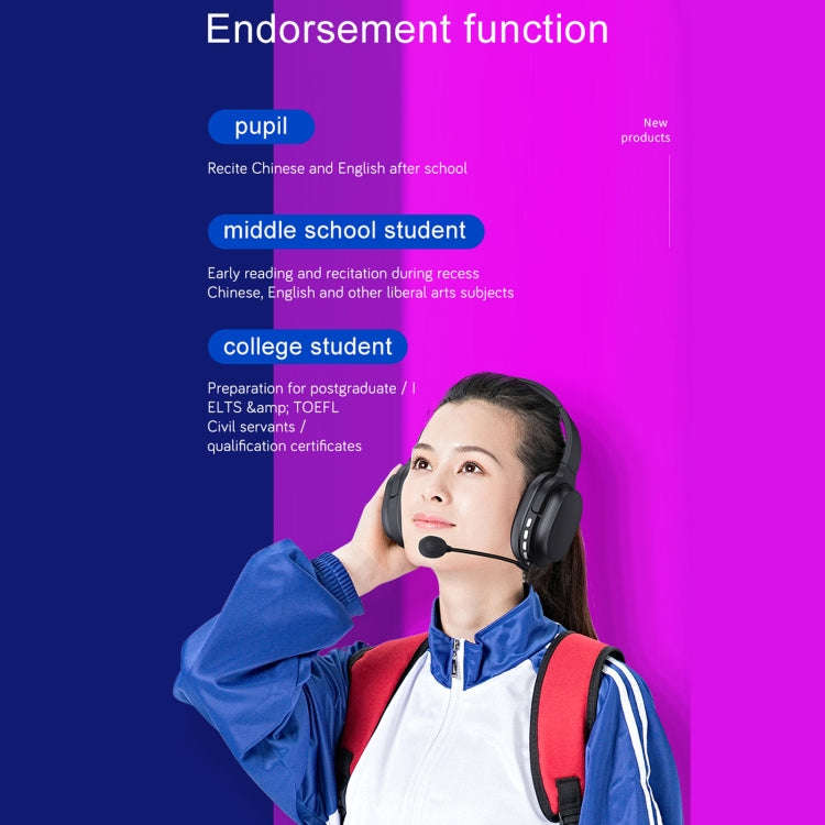OY713 Blcak Music Headset Wireless BT5.0 Headphones Call Center Earphone With Microphone