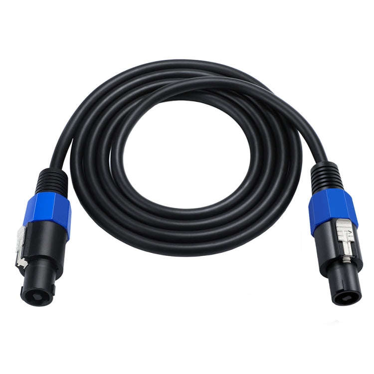 JUNSUNMAY Speakon Male to Speakon Male Audio Speaker Adapter Cable with Snap Lock, Length:6FT