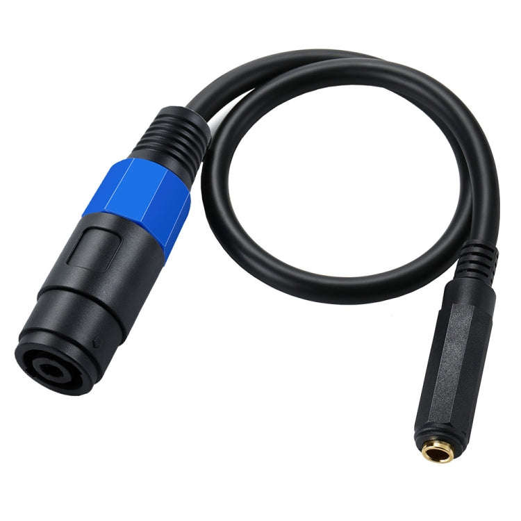 JUNSUNMAY Speakon Female to 6.35mm Female Audio Speaker Adapter Cable, Length: 50cm