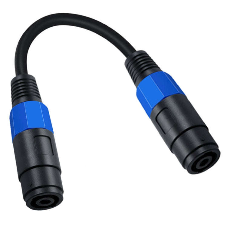 JUNSUNMAY Speakon Female to Speakon Female Audio Speaker Adapter Cable, Length: 50cm