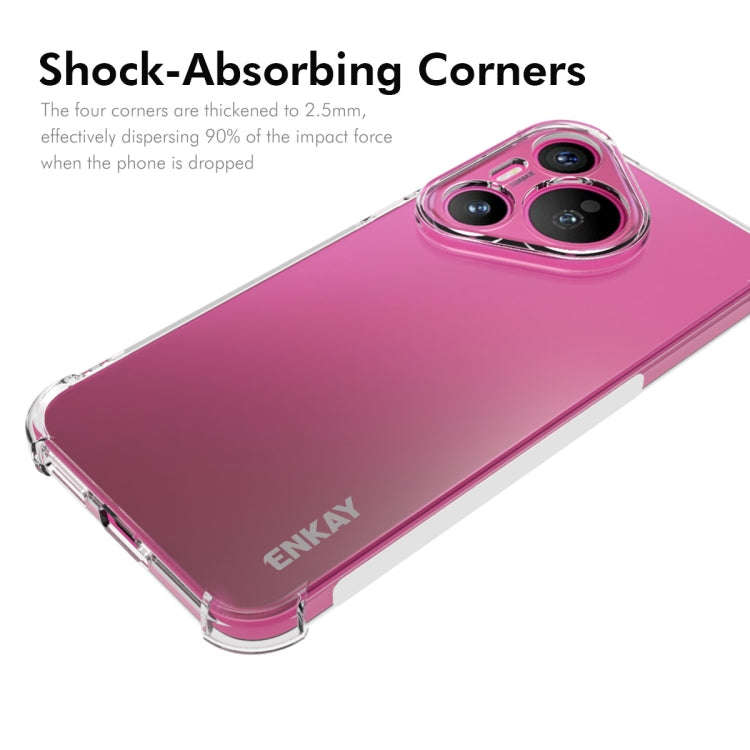 For Huawei Pura 70 Pro / 70 Pro+ ENKAY Hat-Prince Transparent TPU Shockproof Phone Case