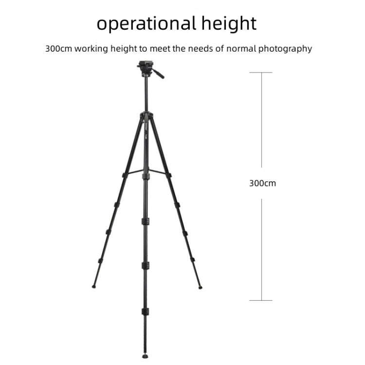 Yunteng VCT-3000 Professional Aluminum Tripod Camera Stand with Pan Head