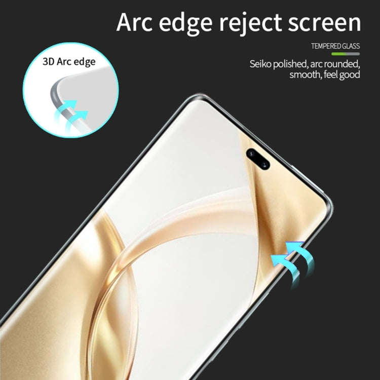 For Honor 200 PINWUYO 9H 3D Hot Bending Tempered Glass Film(Black)