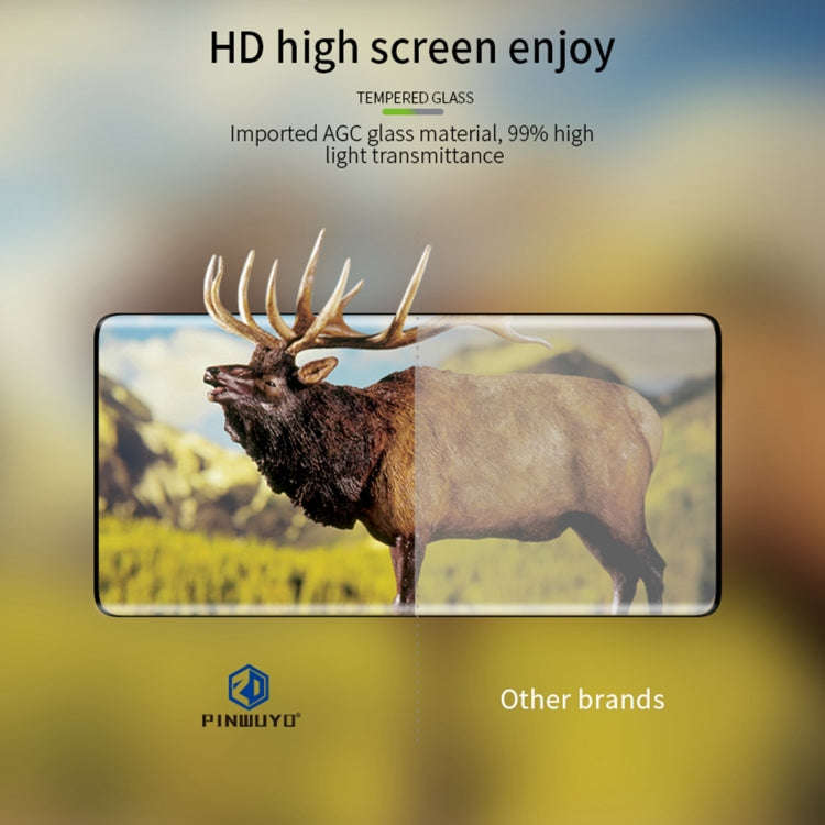 For Honor 200 PINWUYO 9H 3D Hot Bending Tempered Glass Film(Black)
