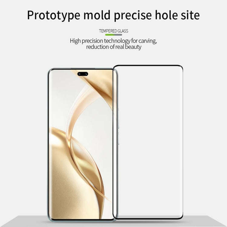 For Honor 200 Pro PINWUYO 9H 3D Hot Bending Tempered Glass Film(Black)