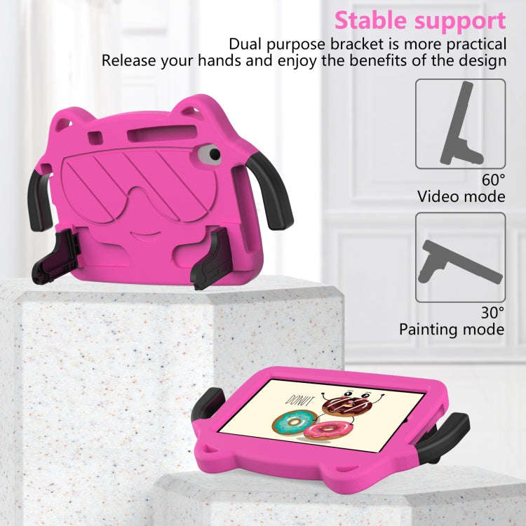 For Huawei MatePad T8 8.0 2020 Ice Baby EVA Shockproof Hard PC Tablet Case(Rose Red+Black)