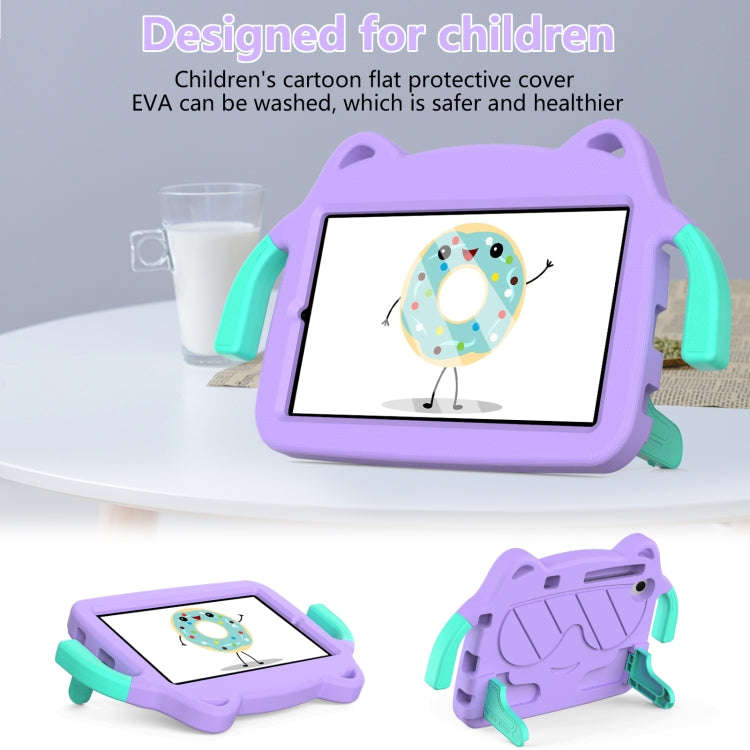 For Huawei MatePad T8 8.0 2020 Ice Baby EVA Shockproof Hard PC Tablet Case(Light Purple+Mint Green)