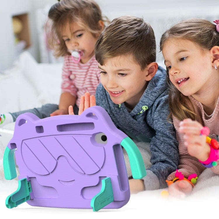 For Huawei MatePad T8 8.0 2020 Ice Baby EVA Shockproof Hard PC Tablet Case(Light Purple+Mint Green)
