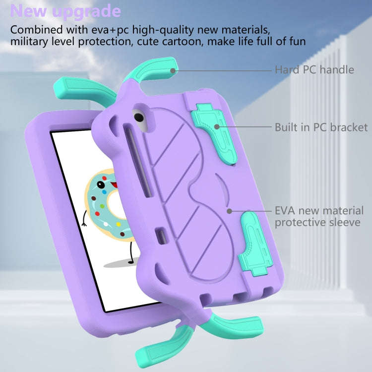 For Huawei MatePad T8 8.0 2020 Ice Baby EVA Shockproof Hard PC Tablet Case(Light Purple+Mint Green)