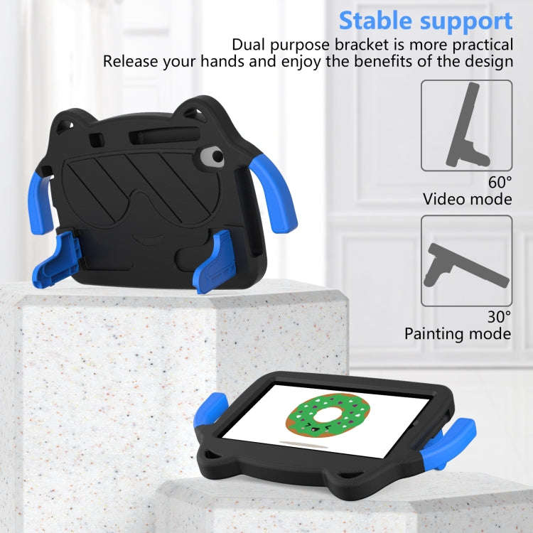 For Huawei MatePad T8 8.0 2020 Ice Baby EVA Shockproof Hard PC Tablet Case(Black+Blue)