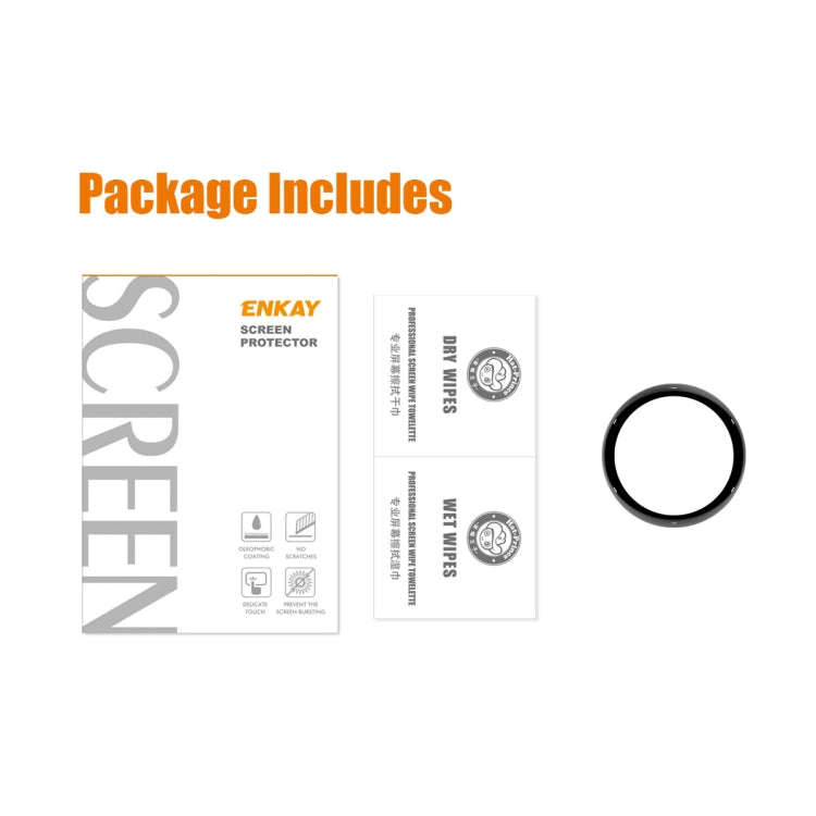 For GarminActive 5 ENKAY 3D Full Coverage Soft PC Edge PMMA HD Screen Protector Film
