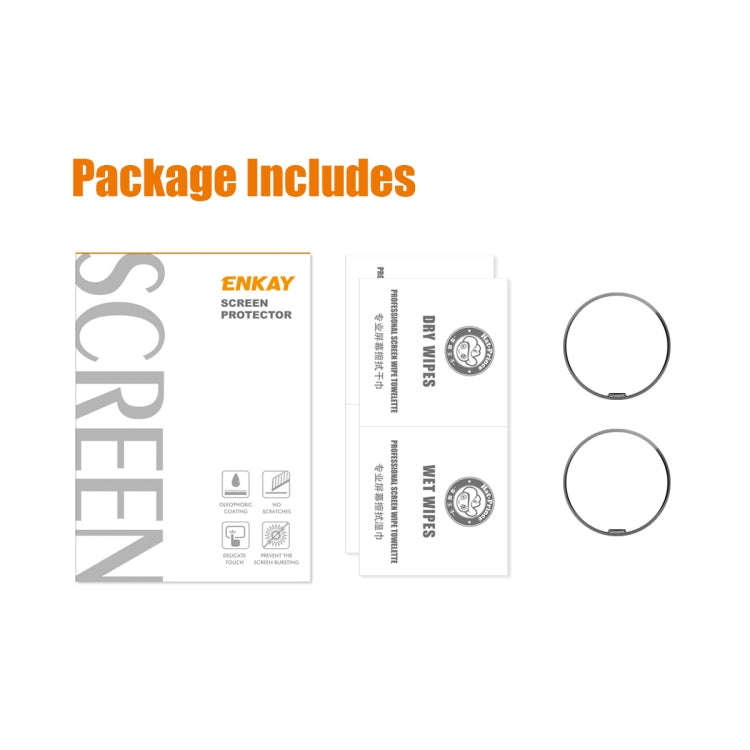 For Garmin Epix Pro Gen 2 42mm 2pcs ENKAY 3D Full Coverage Soft PC Edge PMMA HD Screen Protector ...