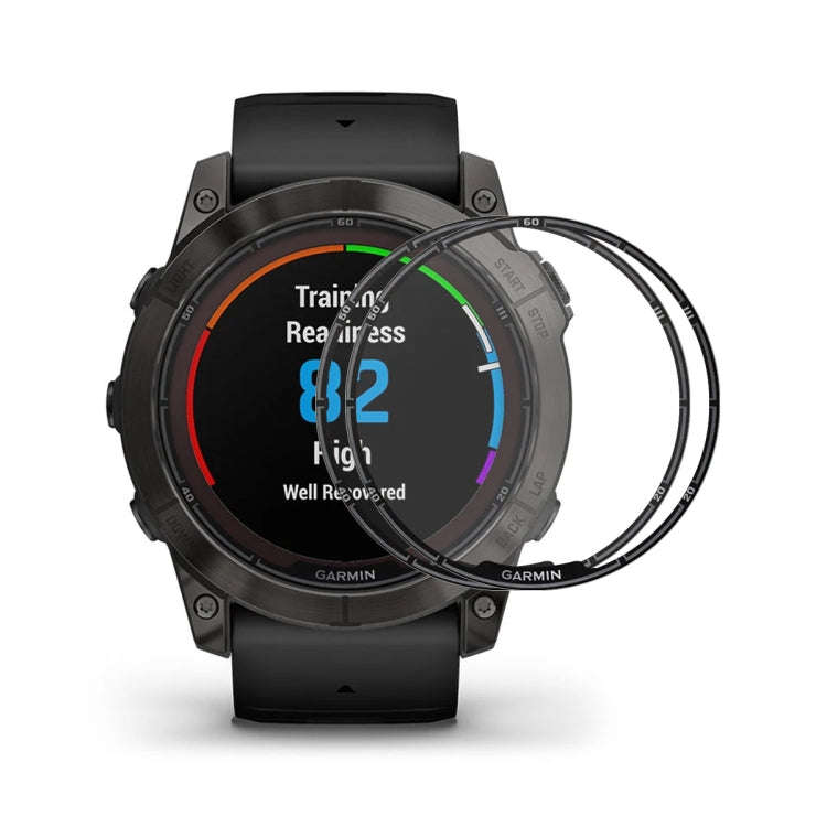 For Garmin Fenix 7 Pro 2pcs ENKAY 3D Full Coverage Soft PC Edge PMMA HD Screen Protector Film