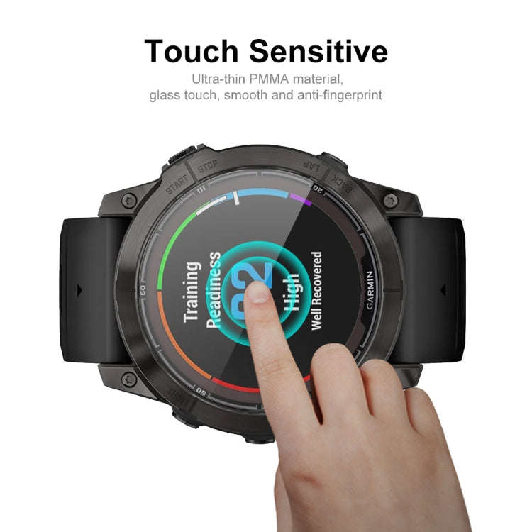 For Garmin Fenix 7 Pro 2pcs ENKAY 3D Full Coverage Soft PC Edge PMMA HD Screen Protector Film