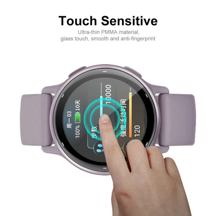 For Garmin Active 5 2pcs ENKAY 3D Full Coverage Soft PC Edge PMMA HD Screen Protector Film