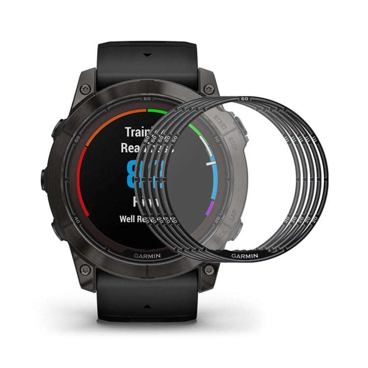 For Garmin Fenix 7S Pro 5pcs ENKAY 3D Full Coverage Soft PC Edge PMMA HD Screen Protector Film