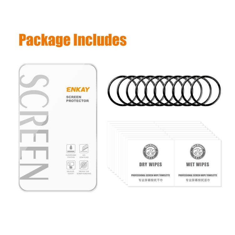 For Garmin Venu 3S 10pcs ENKAY 3D Full Coverage Soft PC Edge PMMA HD Screen Protector Film