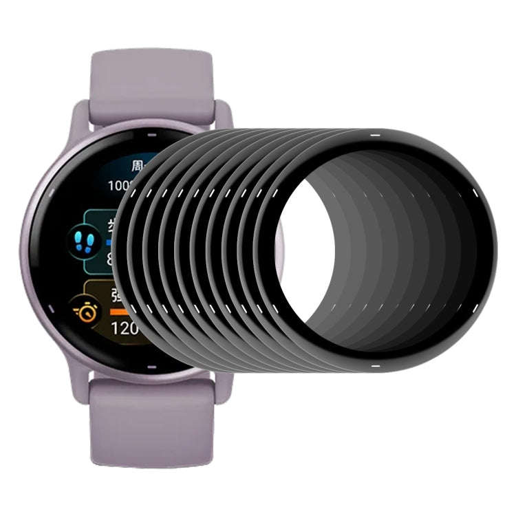 For Garmin Active 5 10pcs ENKAY 3D Full Coverage Soft PC Edge PMMA HD Screen Protector Film