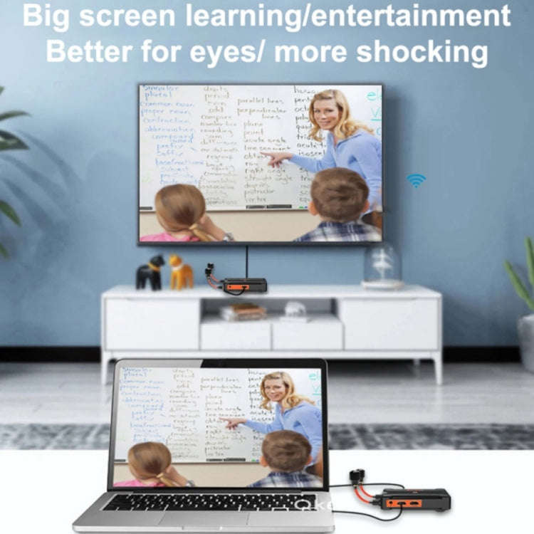 900S Pro Wireless Screen Casting HD Video Transmitter Receiver 300m Wireless Display Dongle Adapt...