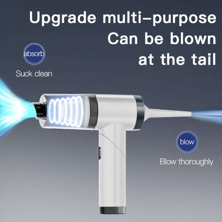 Q108 Cleaner Powerful Portable Wireless Car & Home Dual-use Hand Mini Vacuum Cleaner(White)