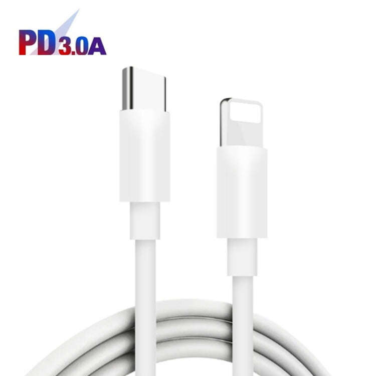 P35 48W PD30W + QC3.0 18W USB Transparent Car Charger with Type-C to 8 Pin Phone Data Cable(Trans...
