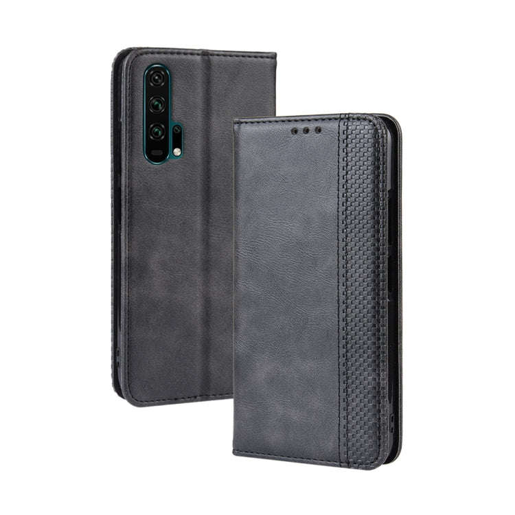 Magnetic Buckle Retro Crazy Horse Texture Horizontal Flip Leather Case for HUAWEI Honor 20pro , w...