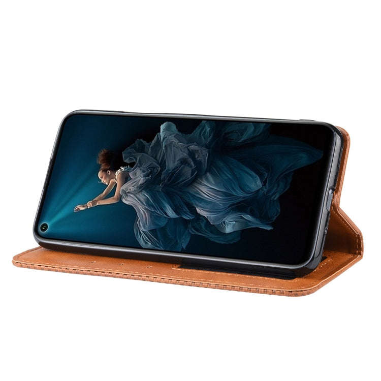 Magnetic Buckle Retro Crazy Horse Texture Horizontal Flip Leather Case for HUAWEI Honor 20pro , w...