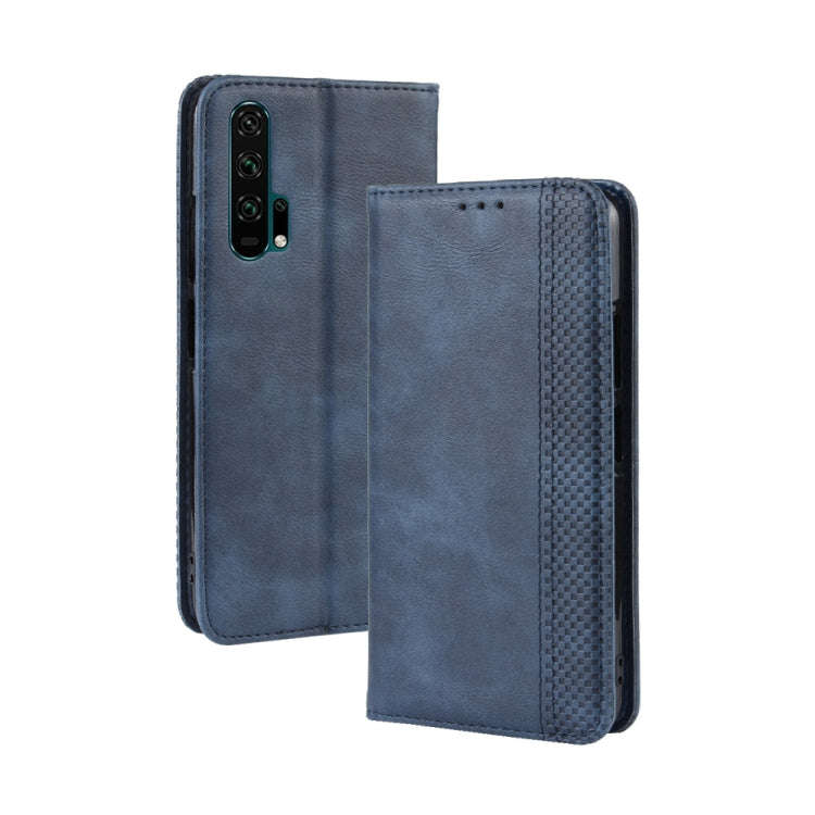 Magnetic Buckle Retro Crazy Horse Texture Horizontal Flip Leather Case for HUAWEI Honor 20pro , w...