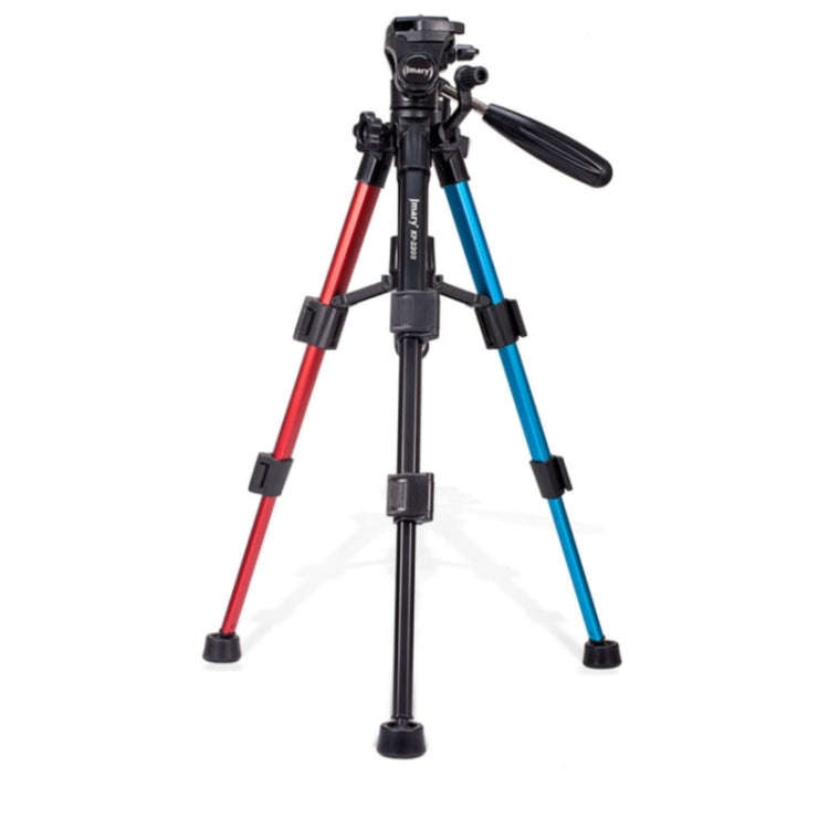 JMARY KP-2203 Portable Aluminum Alloy Telescopic SLR Camera Phone Photography Tripod(Black)