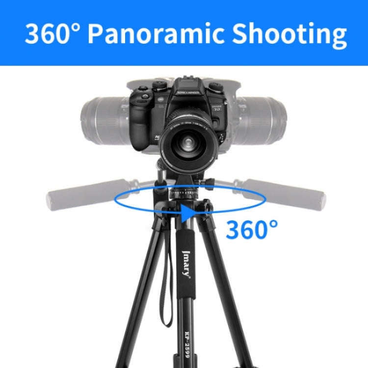 JMARY KP2599 SLR Camera Phone Live Streaming Outdoor Photography Aluminum Tripod