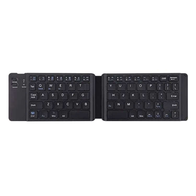 BT18 Bluetooth Keyboard Magnetic Folding Wireless Keyboard For Cell Phones Tablets Computers(Black)